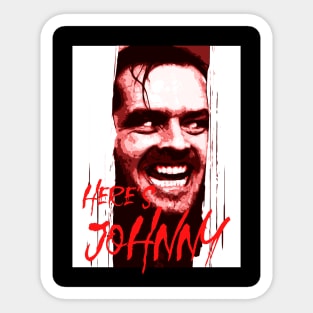 Here's Johnny! Sticker